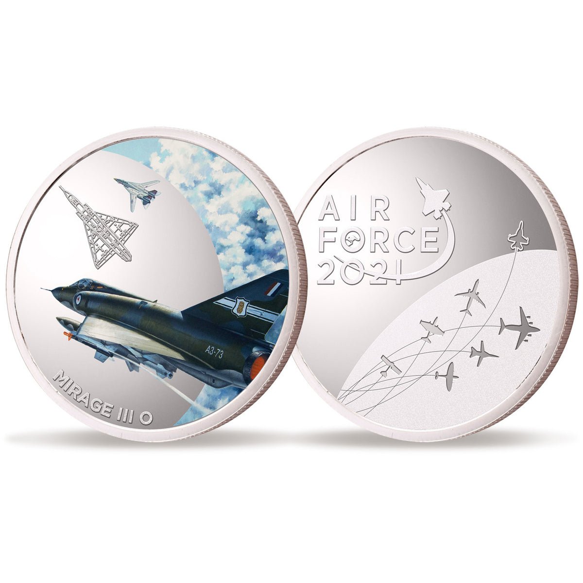 Introducing the Air Force 100 Limited Edition Medallion - Mirage III, a stunning commemorative piece that holds a special place in the Air Force Centenary celebrations of 2021. www.moralepatches.com.au