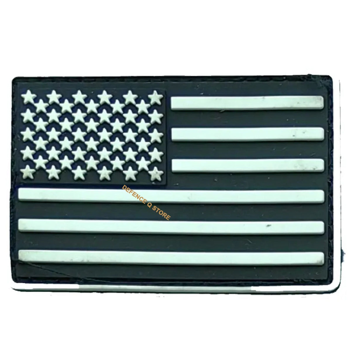 Elevate your style and showcase your patriotic spirit with the America Flag PVC Morale Patch in White on Black! Perfect for attaching to any piece of field gear or clothing, this patch adds a touch of personality and pride to your look. Don't be afraid to get creative - use it to design your own patch board or adorn your jackets, shirts, pants, jeans, or hats. Measuring at 8x5cm, it's the perfect size to make a statement. www.moralepatches.com.au