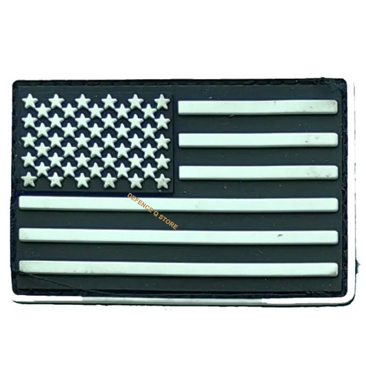 Elevate your style and showcase your patriotic spirit with the America Flag PVC Morale Patch in White on Black! Perfect for attaching to any piece of field gear or clothing, this patch adds a touch of personality and pride to your look. Don't be afraid to get creative - use it to design your own patch board or adorn your jackets, shirts, pants, jeans, or hats. Measuring at 8x5cm, it's the perfect size to make a statement. www.moralepatches.com.au