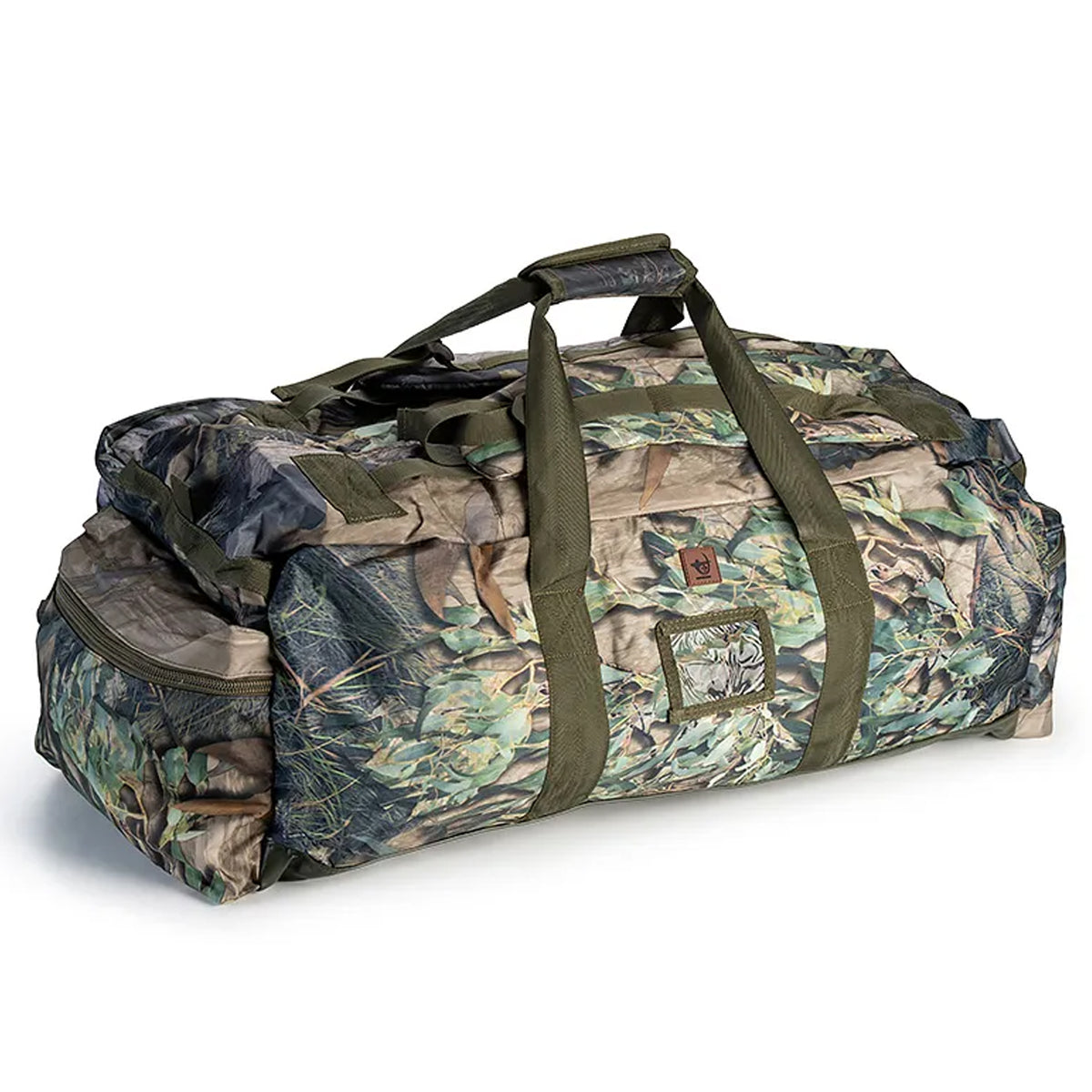 Experience the rugged outdoors with Austealth's Native Camouflage 100L Duffle Bag! Made of 900D Oxford Fabric for superior strength and waterproofing, this bag has everything you need to conquer any terrain. www.moralepatches.com.au