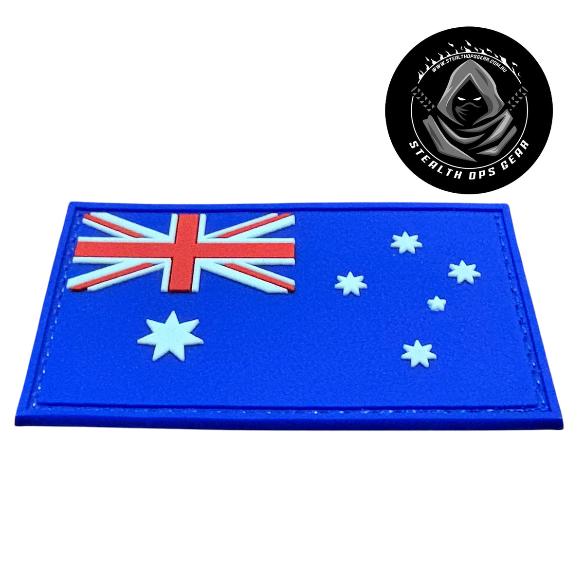 Make a bold statement with the Australia Raised Symbols PVC Morale Patch Hook &amp; Loop. This striking 8x5cm patch features laser-cut precision detailing that demands attention. www.moralepatches.com.au