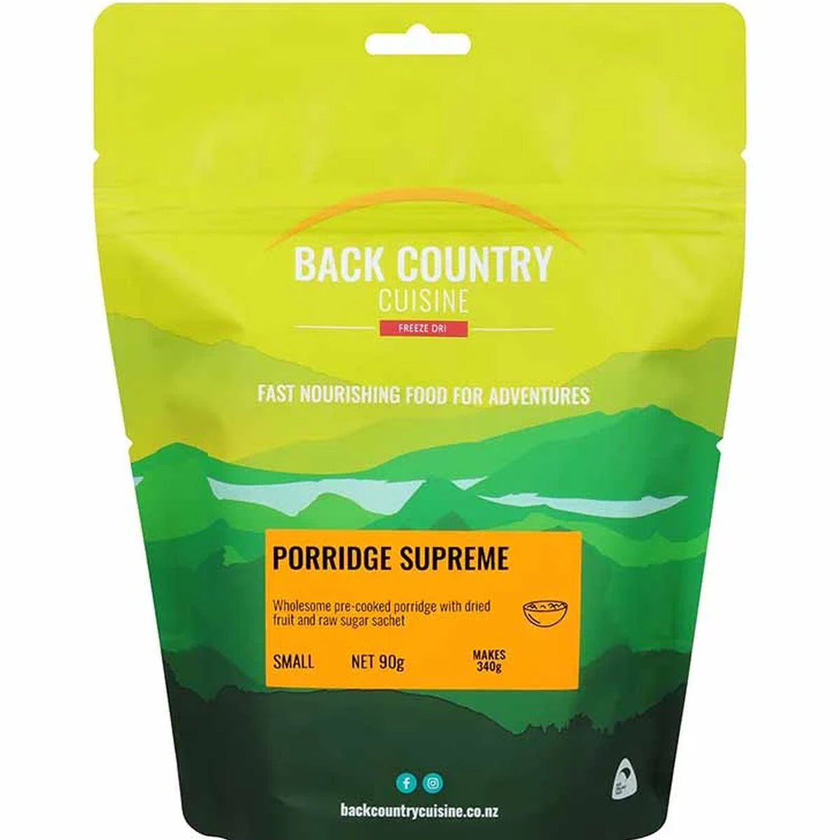 Indulge in this premium pre-made porridge with added dried fruit and a packet of raw sugar. Enjoy a wholesome and satisfying breakfast on the go. www.moralepatches.com.au