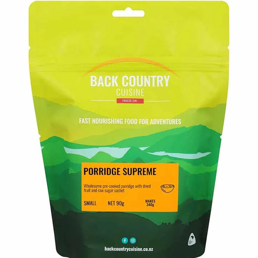 Indulge in this premium pre-made porridge with added dried fruit and a packet of raw sugar. Enjoy a wholesome and satisfying breakfast on the go. www.moralepatches.com.au