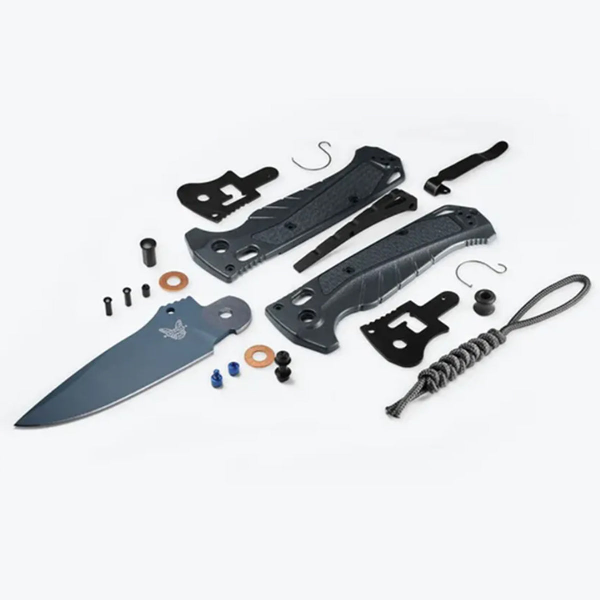 NEW May 2025 - They say don’t mess with a good thing — but you can always refresh the ‘fit. Enter: dark water variant of Benchmade's hard use angler’s folder, the Adira™.  www.moralepatches.com.au