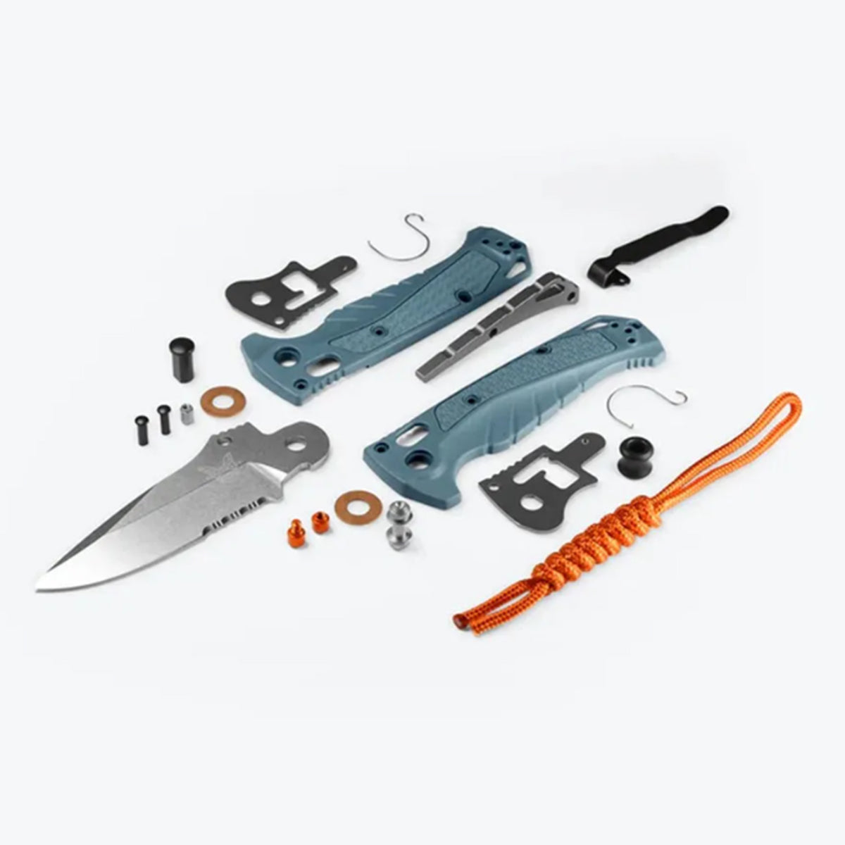 Benchmade's part serrated variant of the quintessential waterman's mini folder, the versatile 18065S Mini Adira™'s serrations bite into line and rope easier than without — a task that’s particularly apparent when a rope’s tension increases when wet. www.moralepatches.com.au