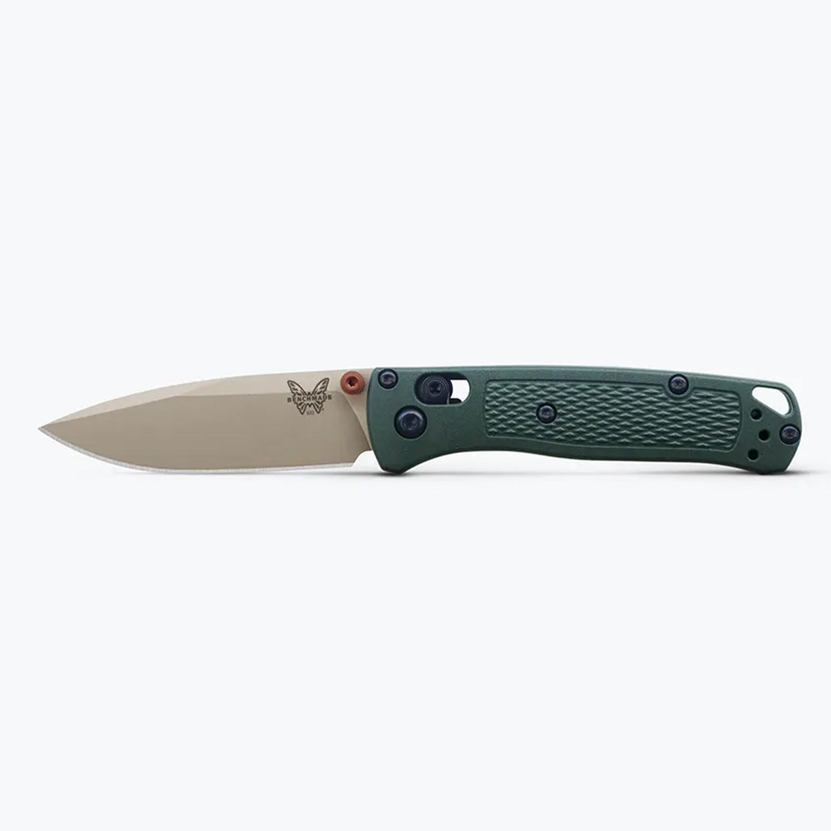Limited release for 2026 Season 1 - The Mini Bugout returns in a fresh seasonal colour variant—Taiga Green with a McMillan Tan blade and Burnt Copper hardware. This ultralight carry packs full sized performance in a pocket sized profile. Tip-down black oxide mini deep carry clip. Made in U.S.A. www.moralepatches.com.au