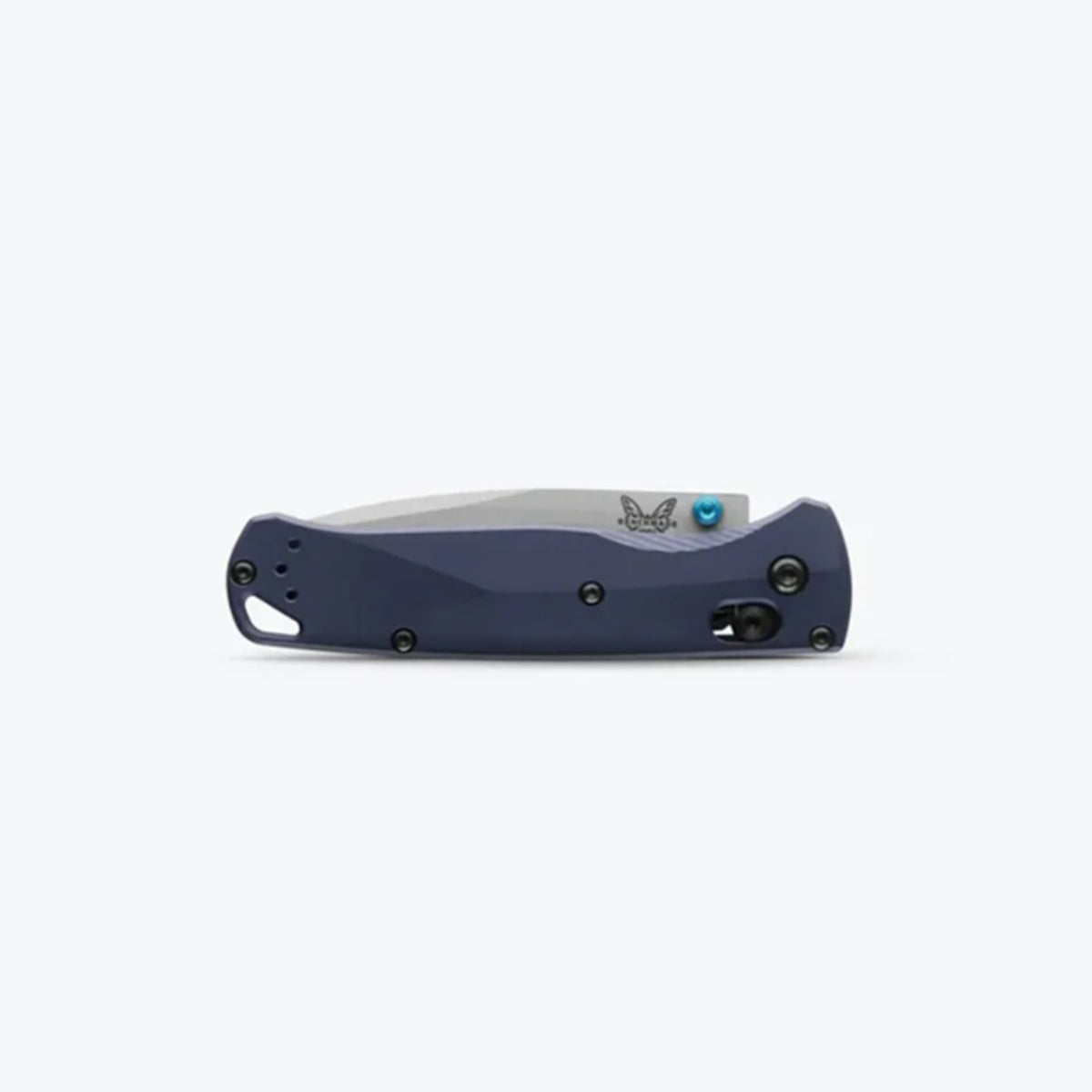April 2025 release - Benchmade's new 535SL-13 Bugout® is built with a super sleek, ultralight, anodised aluminium handle in crater blue, a colour pulled from profoundly deep waters in nature. www.moralepatches.com.au