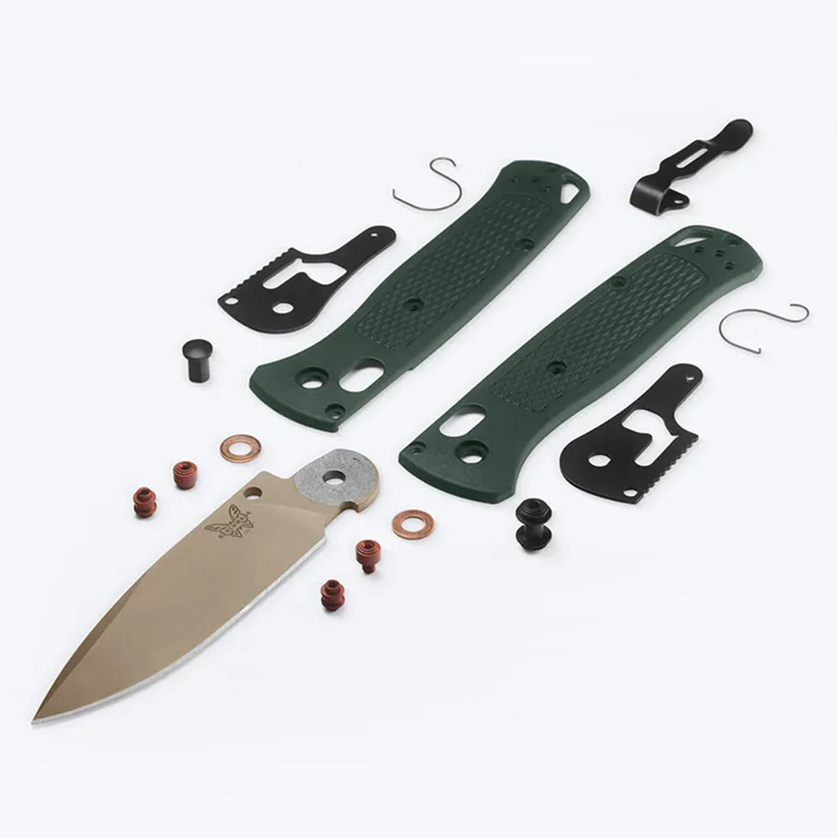 Limited release for&nbsp;2026 Season 1 - The Bugout&nbsp;gets a seasonal refresh with a Taiga Green Grivory®&nbsp;handle and McMillan Tan Cerakote blade. Paired with Burnt Copper accents, this limited variant is built for adventure while keeping weight to a minimum. Tip-down black oxide mini deep carry clip. Made in U.S.A. www.moralepatches.com.au
