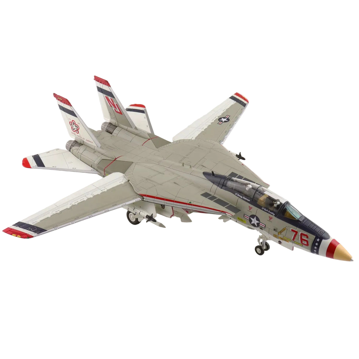 Own a stunning piece of US Navy history with the 1/72 F-14A Tomcat "Bicentennial Scheme," Bureau Number 159616, as flown by VF-124 in 1976. This meticulously crafted diecast model showcases the iconic F-14 adorned with a vibrant red, white, and blue livery commemorating America's 200th birthday. www.moralepatches.com.au
