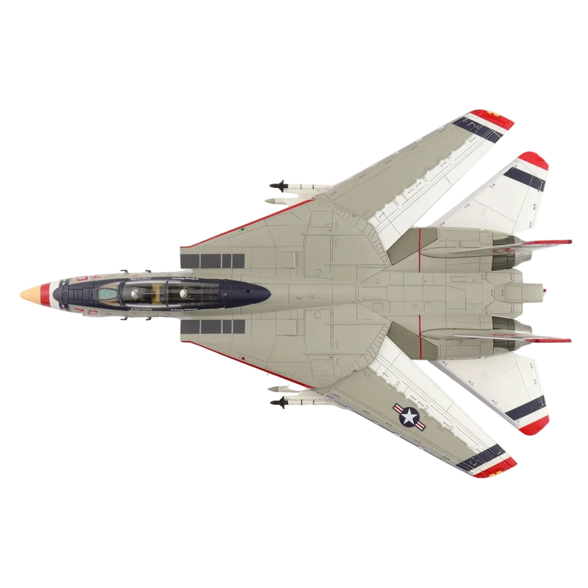 Own a stunning piece of US Navy history with the 1/72 F-14A Tomcat "Bicentennial Scheme," Bureau Number 159616, as flown by VF-124 in 1976. This meticulously crafted diecast model showcases the iconic F-14 adorned with a vibrant red, white, and blue livery commemorating America's 200th birthday. www.moralepatches.com.au