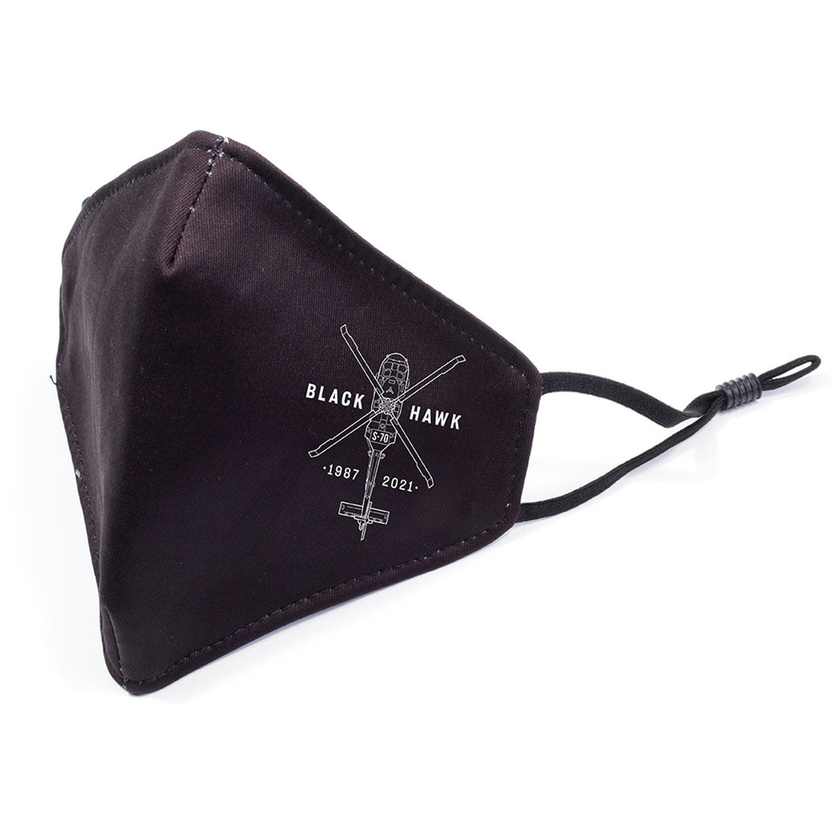 The Black Hawk Face Mask is a comfortable and stylish way to show your support. Made from three layers of fabric, this 3-ply face mask is designed to protect you and your community. It features adjustable easy-wear elastic loops for a secure fit. www.moralepatches.com.au