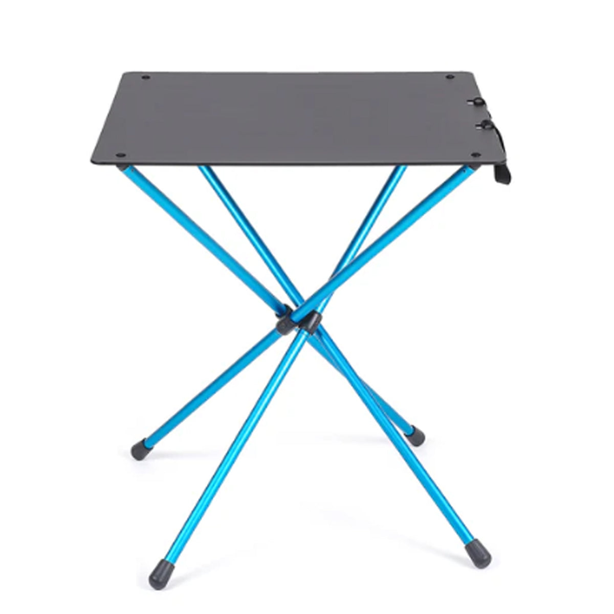 Portable, packable dining table for camping and outdoor adventure, The Café Table is lightweight, stable, and standard dining table height. Great for a games night at camp, backyard barbecues, or road-trip mealtimes, and and made to pair perfectly with our Café Chair. www.moralepatches.com.au