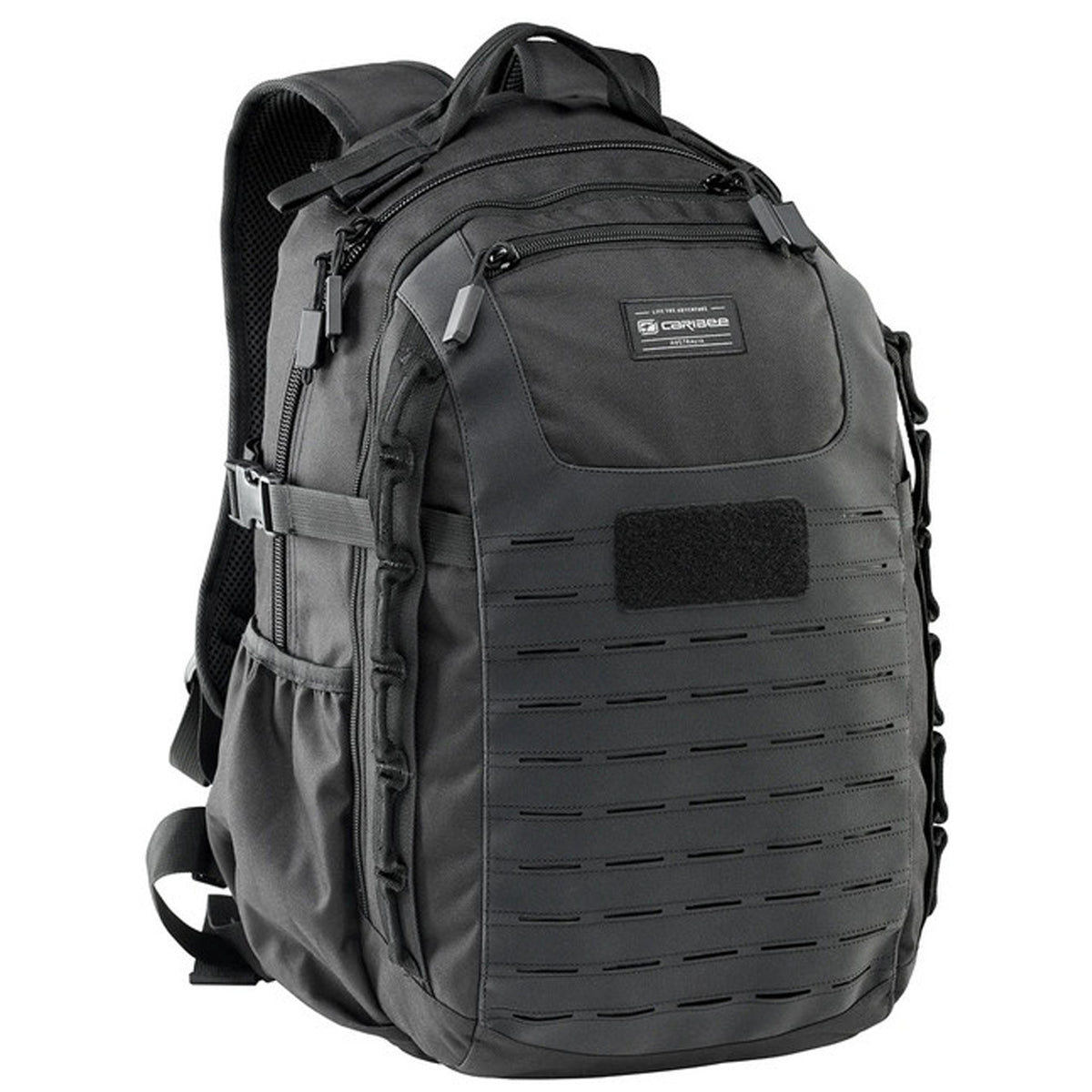 Volume: 35L/50 x 32 x 24cm Military inspired multi-compartment 35L daypack Action Back Extreme padded harness system Sternum strap &amp; removable webbing hip belt for improved pack stability Hydration Ready – just add 2L or 3L reservoir Molle webbing attachment points Front panel HD laser cut lashing points HD webbing carry handle with hydration exit port Multiple internal storage pockets Side accessory/bottle pockets www.moralepatches.com.au
