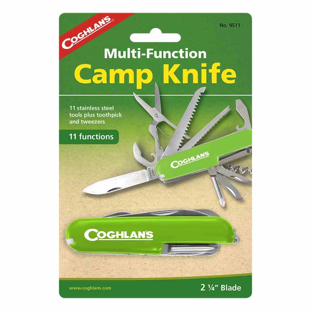 11 stainless steel tools plus toothpick and tweezers. Tools include large knife blade, can opener, scissors, saw, file, fishscaler/hook disgorger, awl, hole punch, corkscrew, Phillips screwdriver, bottle opener/screwdriver, toothpick and tweezers. www.moralepatches.com.au