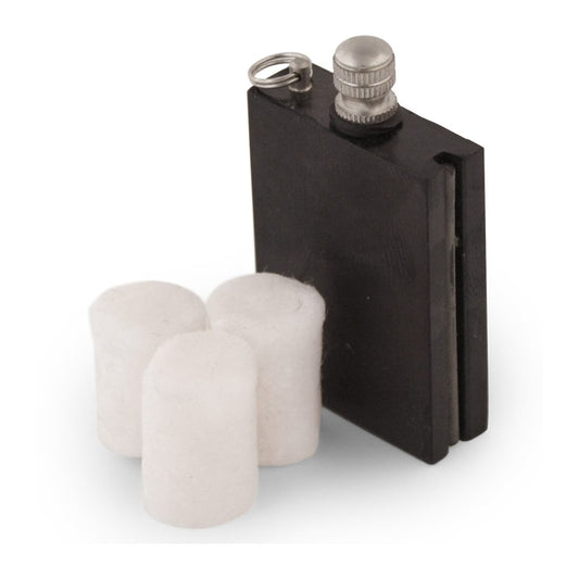 Coghlan's Tinder Kit is a compact, waterproof plastic kit including 8 pieces of waterproof tinder and a flint striker. The 57 g weight makes it lightweight to pack for outdoor adventures or an emergency resources kit. This kit is helpful for starting fires in adverse weather conditions, making it convenient for camping, hiking, and survival situations. www.moralepatches.com.au