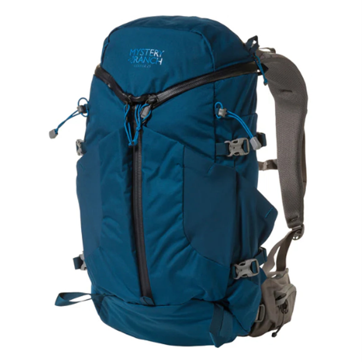 Our 3-ZIP design has won a lot of fans over the years... for good reason. The COULEE 25 fills a key size gap in our 3-ZIP offering. Two front, exterior stretch woven pockets make it easy to tuck your wind shirt or skins for swift retrieval. Side stretch woven pockets keep water bottles handy. The top lid has a zippered compartment for stashing cameras, snacks, etc. Our re-direct waist belt secures the load. www.moralepatches.com.au