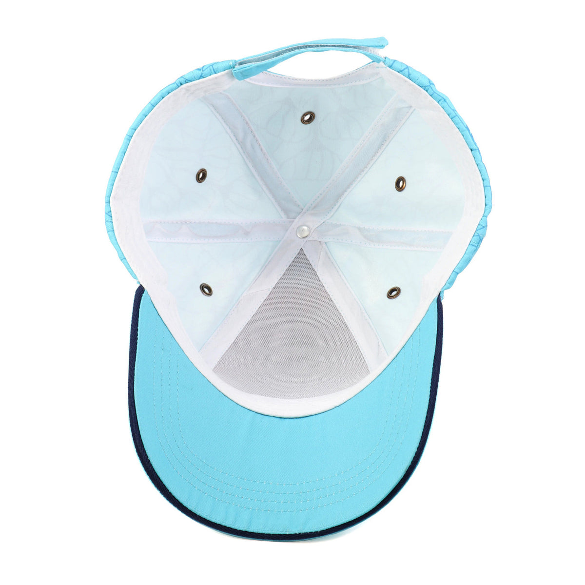 This exquisite panel cap features a seamless front panel displaying a stunning full-colour stained-glass poppy design. The aqua-coloured cap also showcases a subtle line art rendition of the same poppy motif on its remaining panels. Enhanced with deep turquoise piping along the brim, this cap exudes a polished look. With an adjustable hook-and-loop strap, it offers a perfect fit. www.moralepatches.com.au