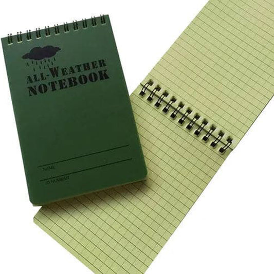Built to exacting military standards, Defence Q Store All Weather Notebook is the ultimate waterproof notebook. It sets the bar for tactical notebooks, ensuring your notes stay safe in any environment - rain, shine, or anywhere in between. www.moralepatches.com.au