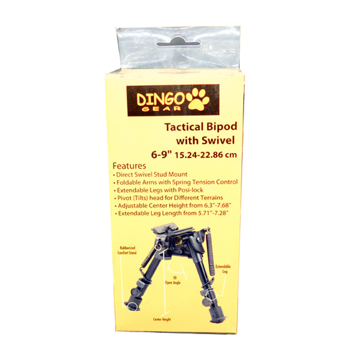 The DINGO Gear Swivel Head Bipod is built with the toughest alloy steel and equipped with a mounting system that fits the Weaver-Picatinny rail, our bipods are an ideal accessory for most rifles and will give you a stable rest while hunting or shooting. www.moralepatches.com.au