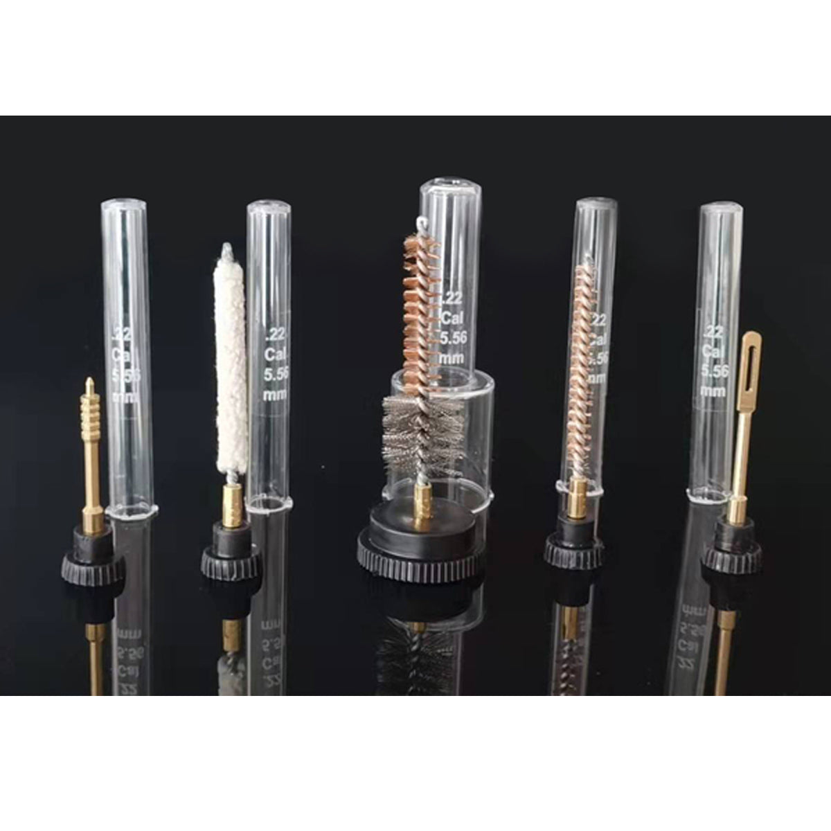 The Dingo Gear .30 calibre Rifle 5 piece Brush Set has the brushes you need. Each brush comes in its own plastic cylinder for safe and clean storage. www.moralepatches.com.au