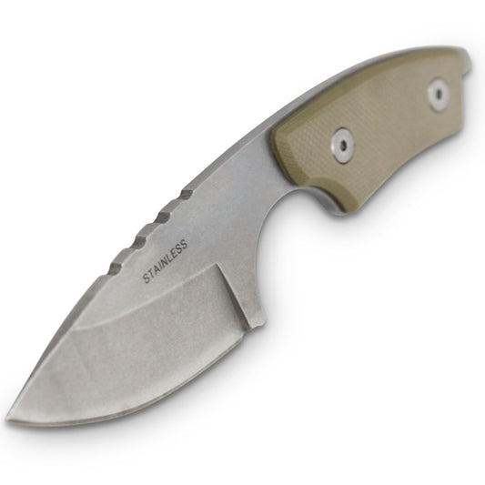 Be prepared for any emergency with this Drop Point Fat Boy Neck Knife!  A compact, useful and versatile full tang drop point neck knife that makes a great back up knife for use in a survival situation should you find yourself without your main blade.  www.moralepatches.com.au
