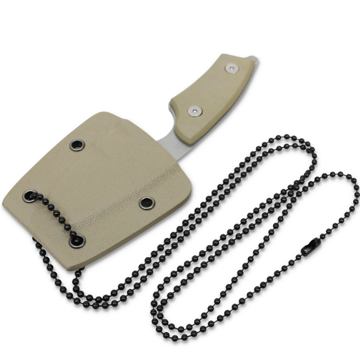 Be prepared for any emergency with this Drop Point Fat Boy Neck Knife!  A compact, useful and versatile full tang drop point neck knife that makes a great back up knife for use in a survival situation should you find yourself without your main blade.  www.moralepatches.com.au
