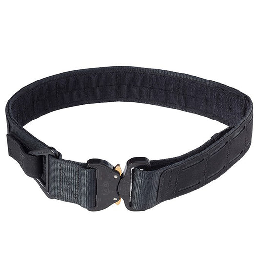 Discover ultimate stability with the ECS BELT. Constructed from double layer 38mm TY13 Resin coated webbing, this belt features AUSTRI ALPIN COBRA Buckle and AL-44 V Ring attachment point to keep you secure. The outside is also equipped with a Laminated laser cut MOLLE system and inner hook Velcro lining, ensuring effortless attachment and stabilizing of pouches! Experience strength and safety like never before. www.moralepatches.com.au