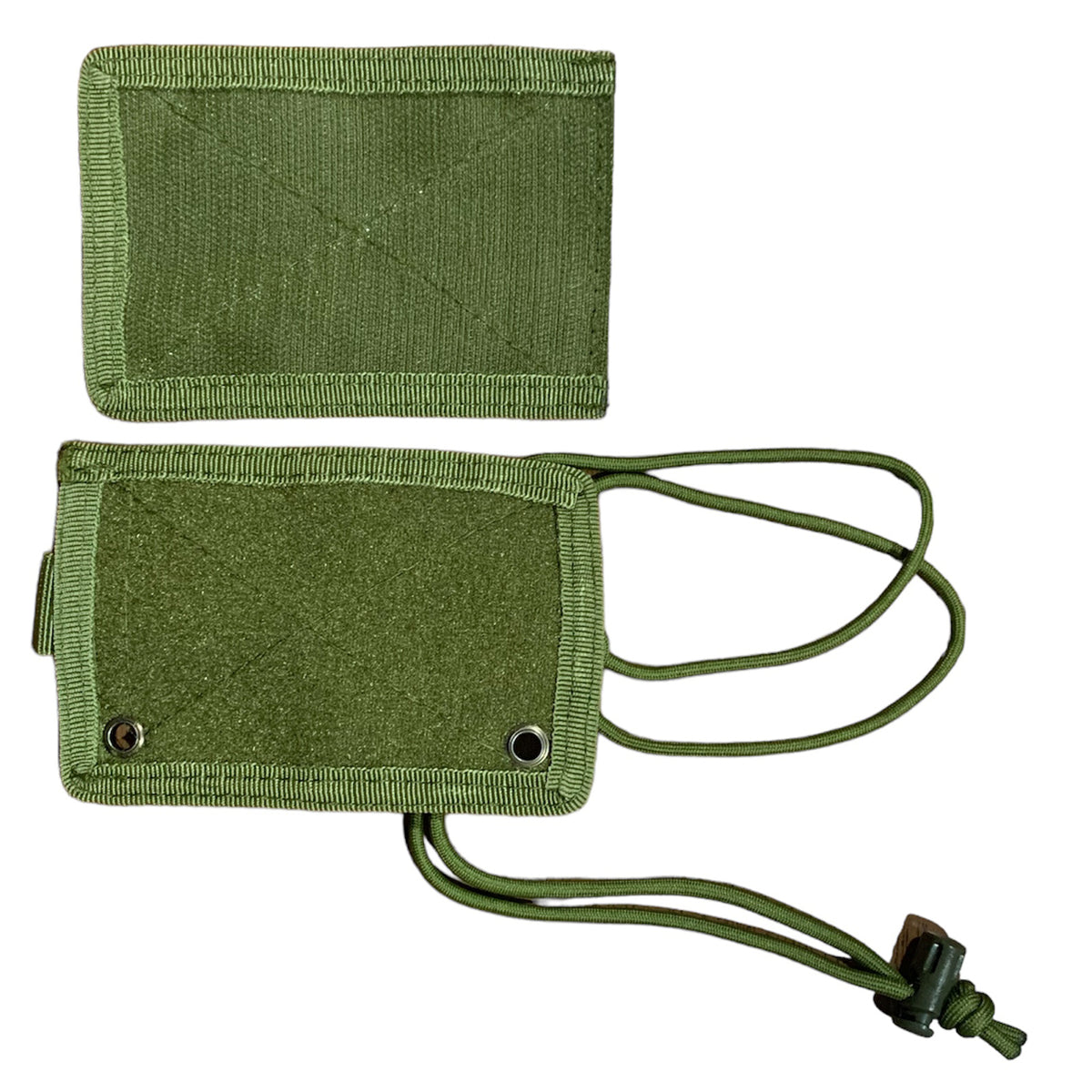 Elevate your tactical gear with the Elite Tactical MOLLE Capable ID Holder in OD Green. Its convenient front ID window and MOLLE compatibility make it the perfect accessory for attaching to your equipment or wearing around your neck. With space for a pen and three separate card slots in the back, this holder offers added security for your valuables. The tear away front ID holder and included paracord with toggle add a rugged and functional touch. www.moralepatches.com.au