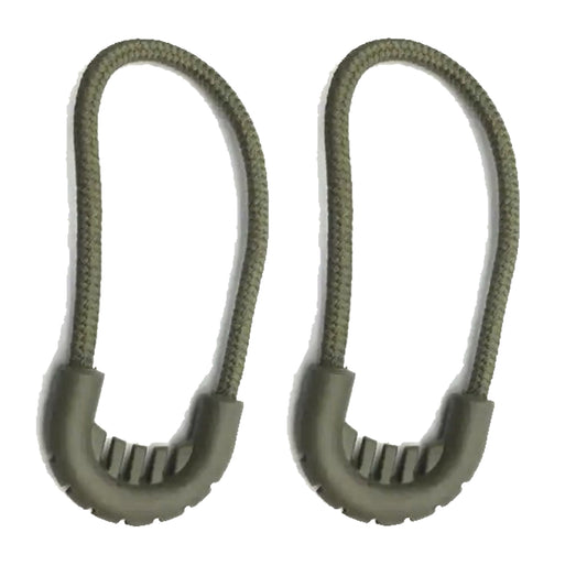 Upgrade your zipper game with these ultra-durable Elite Tactical U Shaped Anti-Slip Zipper Attachments in OD Green! This pack includes ergonomic U-shaped pulls made of sturdy plastic and 2.5mm thick nylon cords for a secure grip and effortless handling. www.moralepatches.com.au