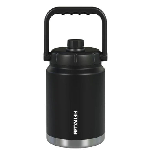 The Fifty Fifty 2.1LT Tank Growler in Black is made from lightweight, recyclable 18/8 food-grade stainless steel. Its double-wall vacuum insulation technology stops condensation from forming on the outside, keeping the bottle dry. Featuring a durable, tough powder-coated finish in both core and seasonal colours, this growler is designed to withstand daily use while keeping your drinks fresh. www.moralepatches.com.au