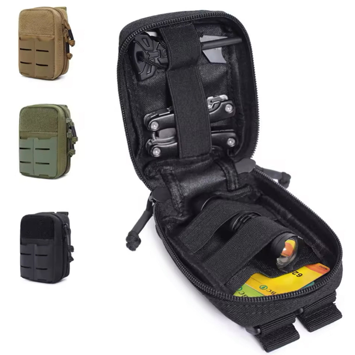 The First Aid Pouch Small EDC Carry is a convenient way for cadets and defence to carry your medical supplies out in the field.&nbsp; Keeping all your essentials in the one spot with the option of adding a tourniquet holder to the front, everything will be at your fingertips. MOLLE attachable to your belt, webbing or pack. www.moralepatches.com.au where cadets shop