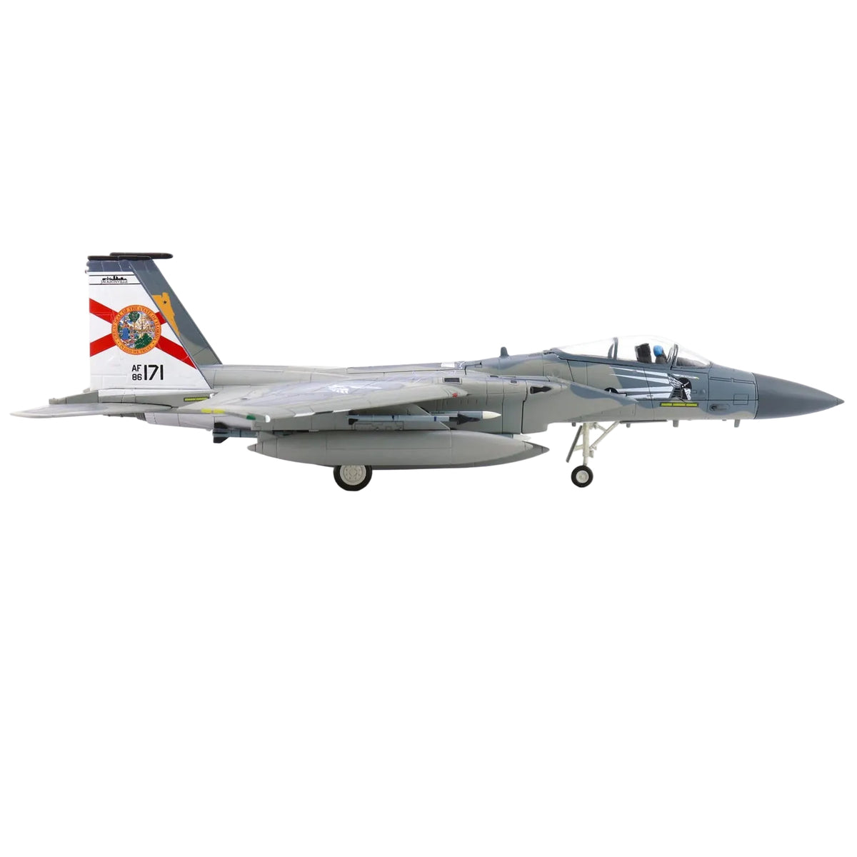 This meticulously detailed 1/72 scale F-15C Eagle captures the Florida Air National Guard's 7th Anniversary livery as flown by aircraft 86-0171 in September 2022. www.moralepatches.com.au