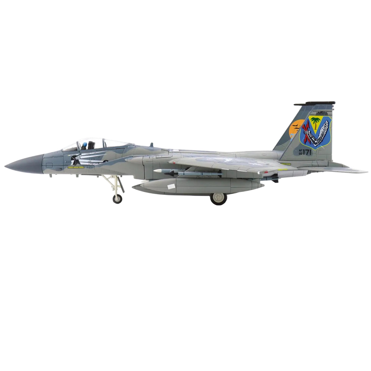 This meticulously detailed 1/72 scale F-15C Eagle captures the Florida Air National Guard's 7th Anniversary livery as flown by aircraft 86-0171 in September 2022. www.moralepatches.com.au