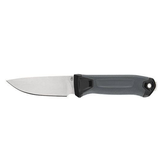 Based on Gerber's bestselling fixed blade, the new StrongArm Camp comes with a full tang 420HC high-bevel edge blade and a diamond-textured, comfortable, grippy handle. Making it possible to make controlled cuts for first aid or cutting rope with the durability to handle more challenging tasks. www.moralepatches.com.au