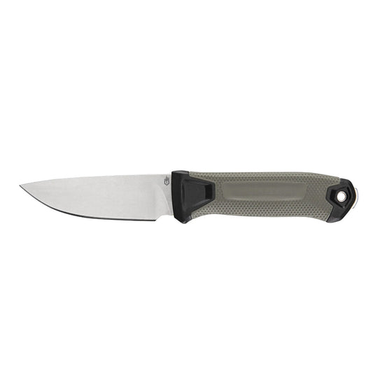 Based on Gerber's bestselling fixed blade, the new StrongArm Camp comes with a full tang 420HC high-bevel edge blade and a diamond-textured, comfortable, grippy handle. Making it possible to make controlled cuts for first aid or cutting rope with the durability to handle more challenging tasks. www.moralepatches.com.au
