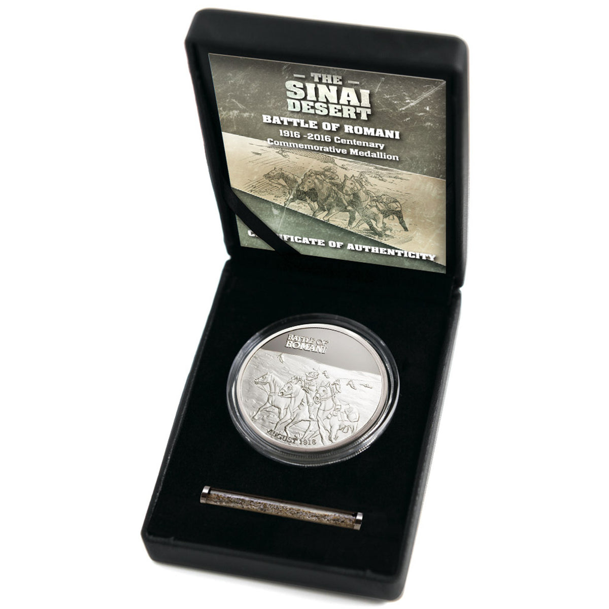 The Introducing the limited edition Battle of Romani Commemorative Medallion is a tribute to the brave soldiers who defended the vital Suez Canal during World War I.  www.moralepatches.com.au