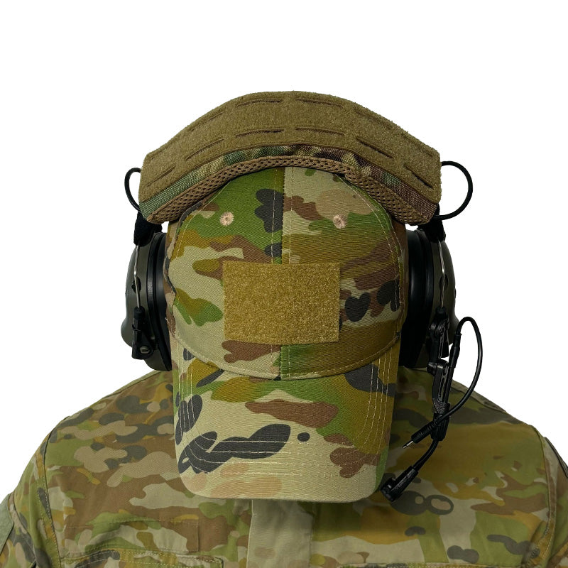 Experience all-day comfort with our Hearing Protection Comforter AMCU! Made with 1000Denia for a secure wrap around your hearing protection, and an Air Mesh inner lining to prevent any digging in to your head. Enjoy your day at the range without any discomfort! www.moralepatches.com.au
