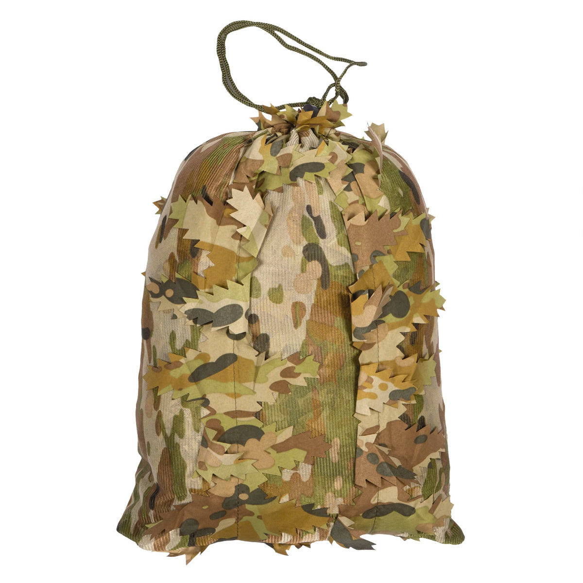 The Huntsman Ghillie 3D Leaf Suit – TFP is engineered for elite concealment in dense vegetation and forested environments, offering a field-ready solution for reconnaissance, sniper teams, and tactical operators. This lightweight, compact suit uses a breathable polyester mesh base layered with over 1,000 textured 3D leaves for disruptive depth and movement-masking realism. www.moralepatches.com.au