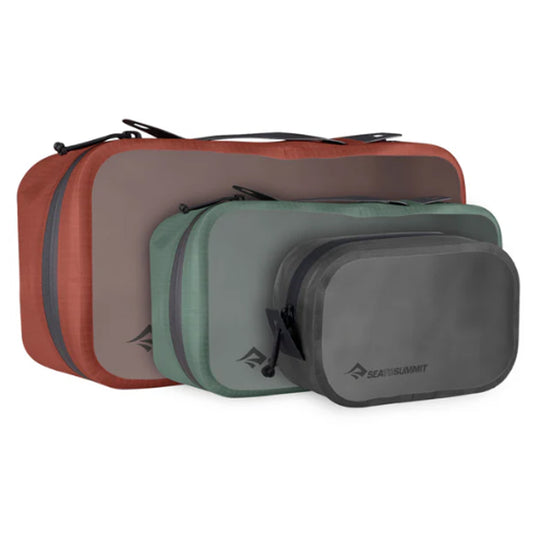 These lightweight and field-ready Hydraulic Packing Cubes are water-resistant and keep your gear dust-free, organised and protected in transit and on off-road adventures. A completely welded construction they use a TPU laminated 70D ripstop Nylon that provides a translucent window panel so you can easily view the contents inside. The welded, low profile Hypalon grab handles provide convenient handling or lashing no matter what adventure you're on. www.moralepatches.com.au