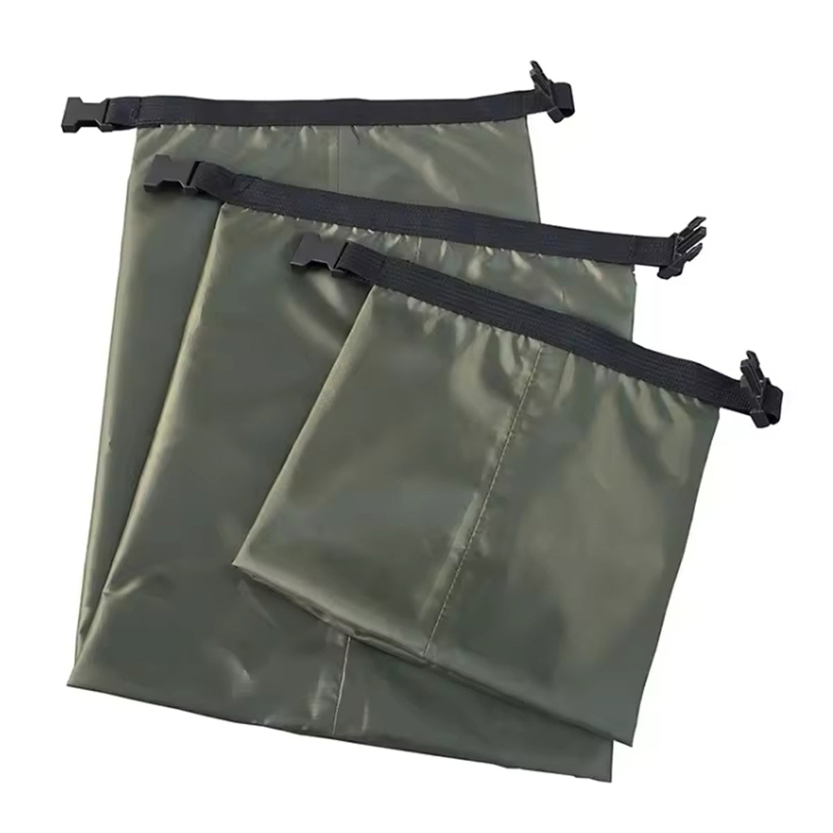 Take your adventuring to the next level with the 3 Pack Set Lightweight Dry Bag Set. The durable 30D Nylon material, coated with water-resistant silicon, ensures that these bags can withstand any challenge you throw at them. No need to worry about tears or damage - these bags are built to last and give you peace of mind. Don't let anything hold you back from your next great adventure. www.moralepatches.com.au