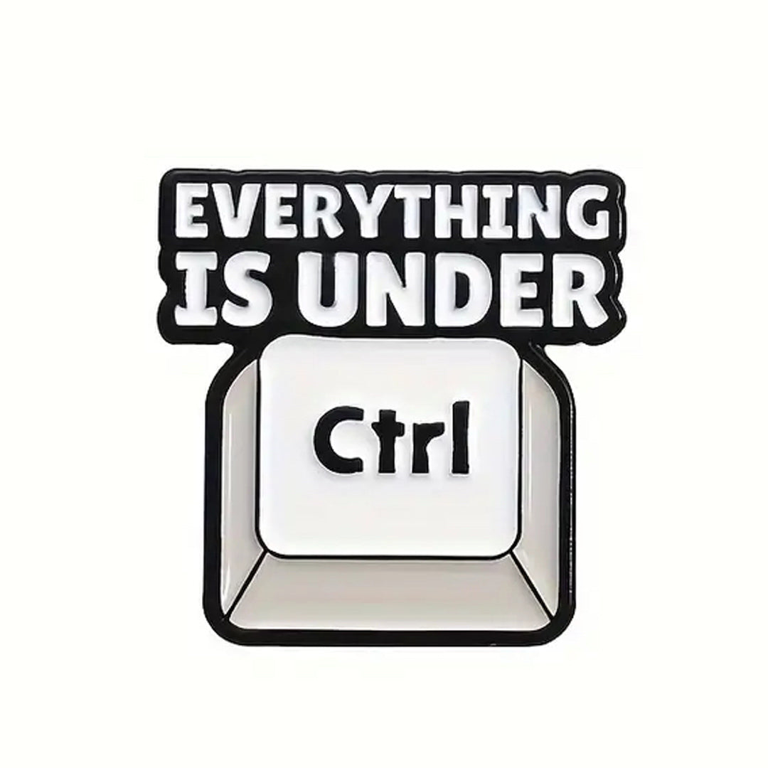 This playful and witty pin is perfect for the friend who shares your sense of humour. Showcasing the clever phrase "Everything Is Under Lapel Pin."&nbsp; An ideal gift to brighten someone's day and offer a comforting virtual hug.

Size: 27mm (w) x 27mm (h) www.moralepatches.com.au