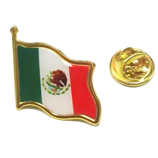 This gold-plated, enamel-filled lapel pin allows you to proudly display the Mexican flag while honouring all those who have served or are currently serving in all theatres of war and peacekeeping efforts. Featuring the Mexican Flag, it symbolises both national pride and remembrance. www.moralepatches.com.au