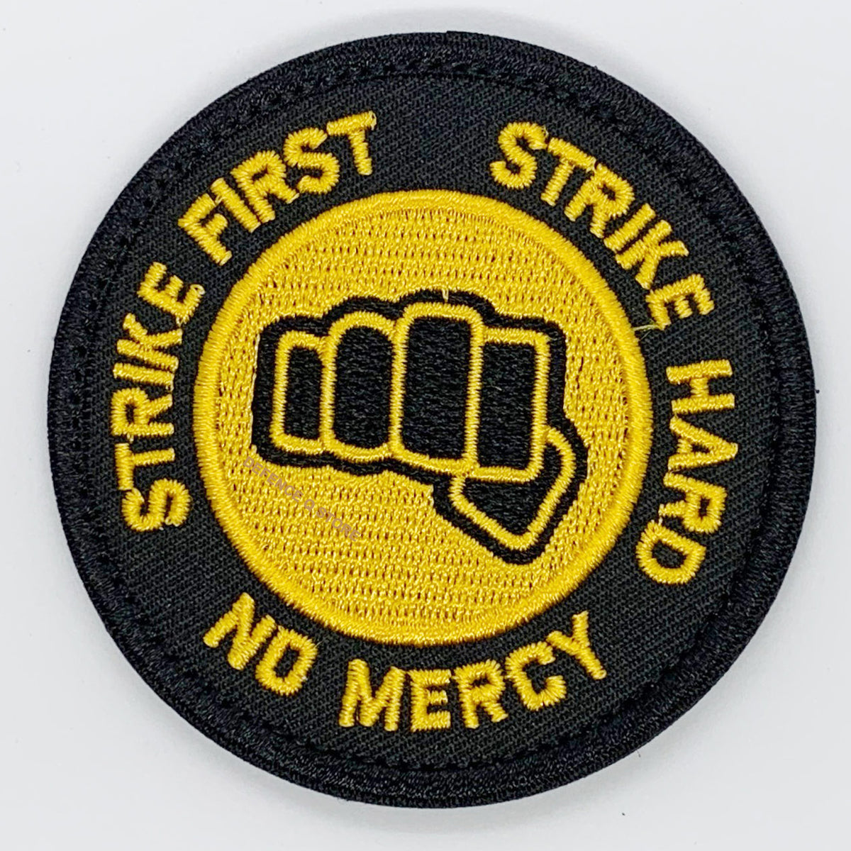 Experience the power of the Strike First Embroidery Velcro Backed Patch, sized perfectly at 8cm! Add this bold and dynamic patch to your collection now and feel the rush of inspiration and determination every time you see it. Don't wait, get yours today! www.moralepatches.com.au