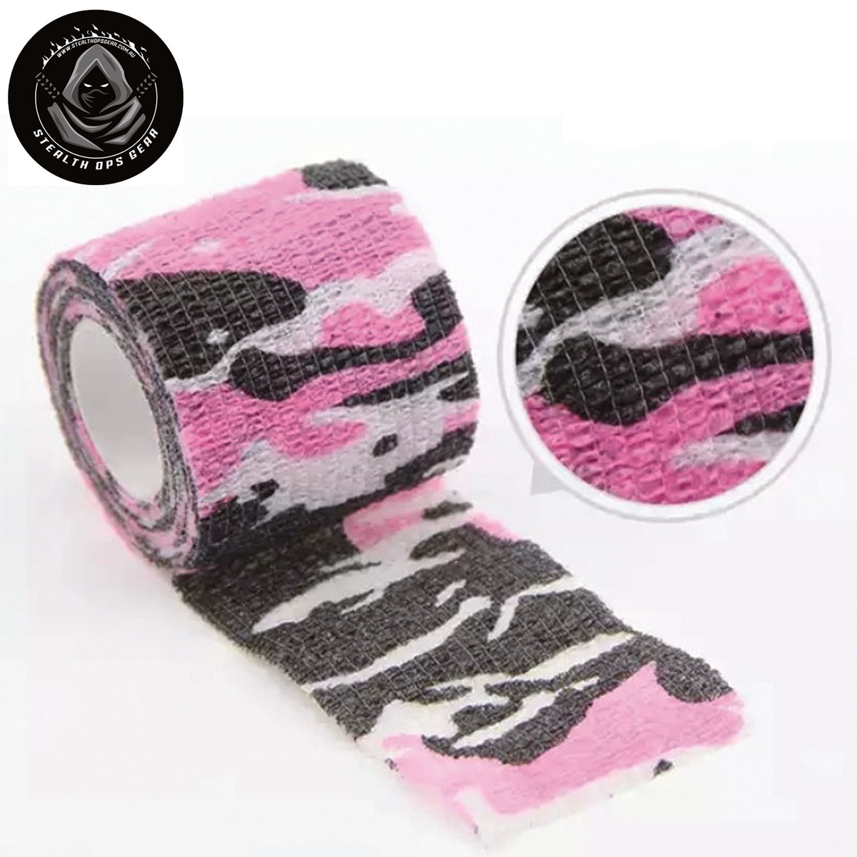 Self Cling Camo Wrap Tape 5cm x 4.5m by Stealth Ops Gear