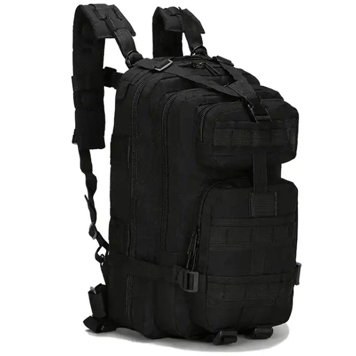 Discover the boundless capacity of the Tactical Daypack 30LT! Boasting 4 generous compartments and a MOLLE grid for expanding with pouches and gear, this pack measures in at an impressive 40x24x20cm! www.moralepatches.com.au black colour pack