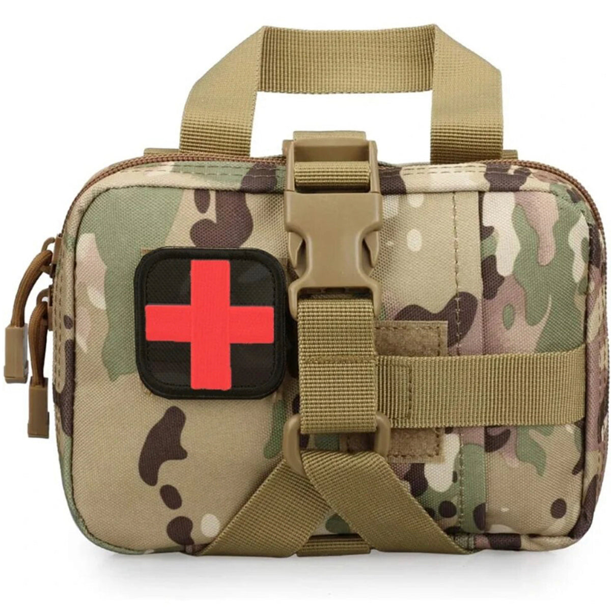 This savvy medical pouch provides you with plenty of room to store your essential medical supplies. Inside, there's a meshing compartment for items you need to access quickly, plus two elastic straps that will keep fast items secure. www.moralepatches.com.au