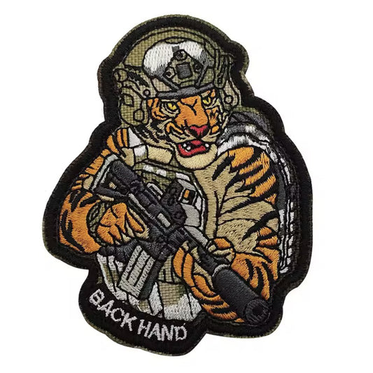 Unleash your attitude with the Tactical Tiger Light Orange Back Hand Embroidery Patch Hook &amp; Loop. Featuring an embroidered design and hook &amp; loop backing, this 9.2x7.2cm patch is the perfect addition to your collection. www.moralepatches.com.au