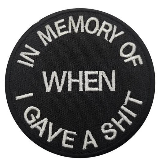 Experience the power and impact of In Memory Of Embroidery Velcro Backed Morale Patch in a compact 8cm size. Don't underestimate the potential of this patch - it's the perfect addition to any outfit or accessory. Order now and discover the endless possibilities! www.moralepatches.com.au