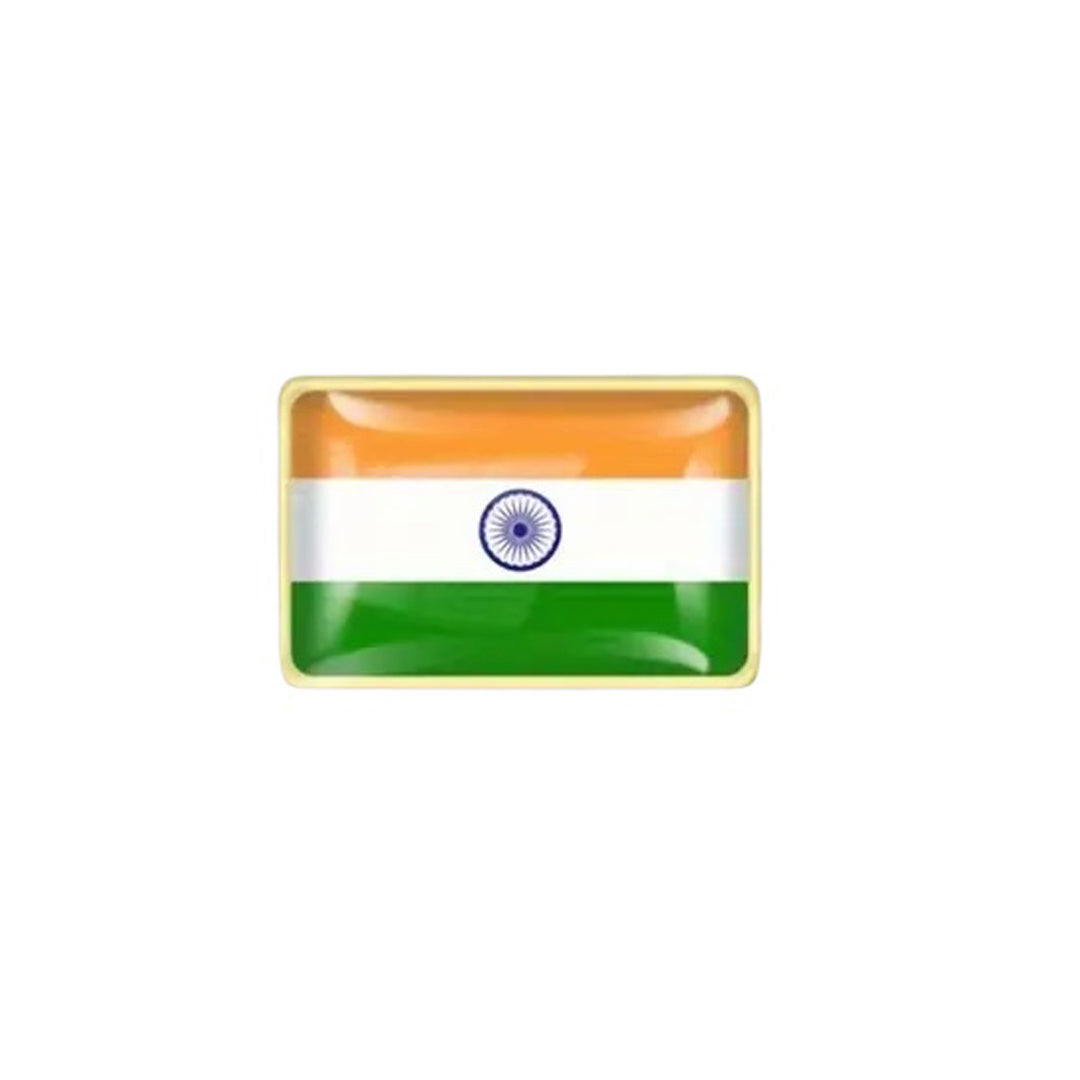 This gold-plated, enamel-filled lapel pin allows you to proudly display the India flag while honouring all those who have served or are currently serving in all theatres of war and peacekeeping efforts. Featuring the India Flag, it symbolises both national pride and remembrance. www.moralepatches.com.au