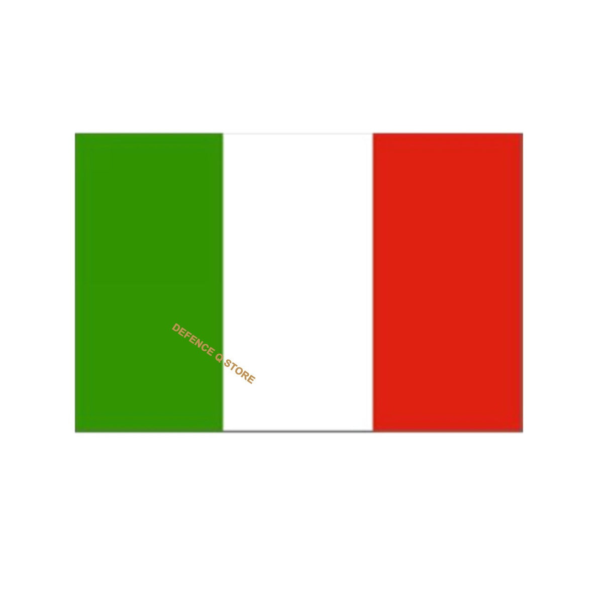 The Italian flag, often called the ‘Tricolore’ was adopted on January 1, 1948; representing hope, faith and charity.   The flag’s dimensions of 150cm by 90cm allows you to display your pride at large. Wide rivets are attached at its left end, enabling you to hang it up on a flagpole. www.moralepatches.com.au